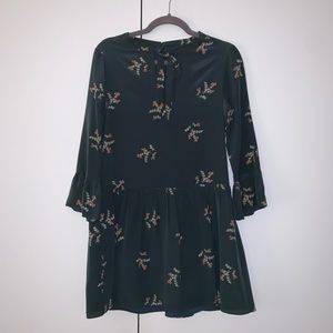 Madewell Green Wildflower Dress